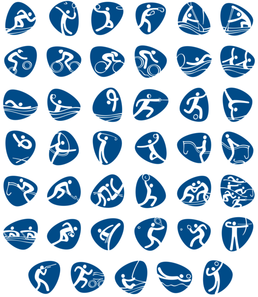 This png image - Olympic Games Rio 2016 Official PNG Transparent Pictograms, is available for free download