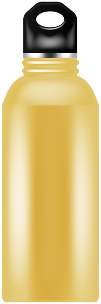 This png image - Yellow Metal Steel Sport Bottle PNG Clipart, is available for free download