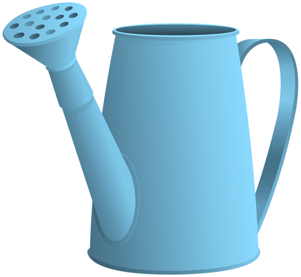 This png image - Blue Watering Can PNG Transparent Clipart, is available for free download