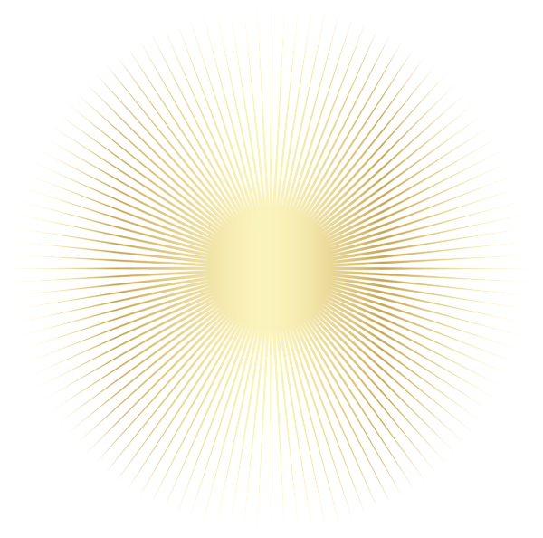This png image - Transparent Gold Sun Decor PNG Clipart Picture, is available for free download