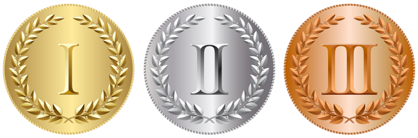 This png image - Gold Silver and Bronze Medals PNG Clip Art Image, is available for free download
