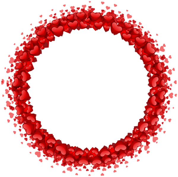 This png image - Heart Round Border PNG Transparent Clip Art, is available for free download