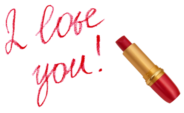 This png image - I love You with Lipstick PNG Picture, is available for free download