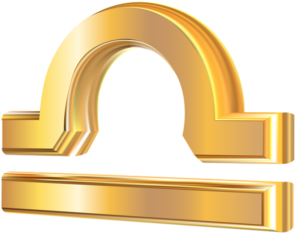 This png image - Libra 3D Gold Zodiac Sign PNG Clip Art Image, is available for free download