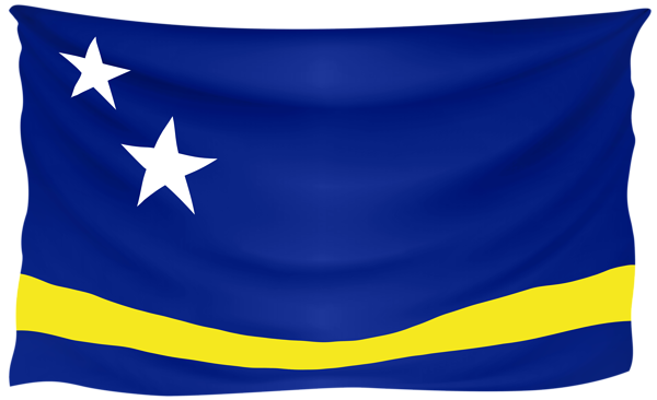 This png image - Curacao Wrinkled Flag, is available for free download