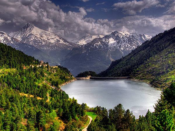 This jpeg image - Aussois dam France, is available for free download