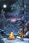 Winter Night Gif Animation