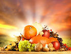 Autumn Fruits Background