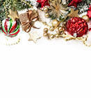 Christmas Background with Ornaments