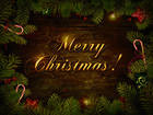 Merry Christmas Dark Background