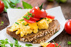 Tomatoes Bread and Potatoes Background