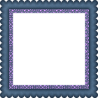 Blue Art PNG Frame