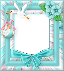 Blue Easter Frame