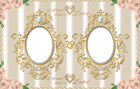 Double Wedding Transparent Frame