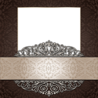 Elegant Transparent Brown PNG Photo Frame