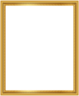 Gold Deco Frame PNG Clip Art Image