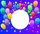 Happy Birthday Transparent PNG Frame