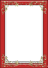 Holiday Red Transparent Frame