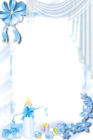 Transparent Blue PNG Baby Frame