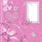 Transparent Cute Pink Frame