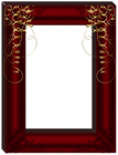 Transparent Dark Red Frame