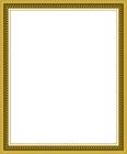 Transparent Golden PNG Photo Frame