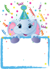 Transparent PNG Kids Blue Party Frame