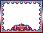 4th July Transparent PNG Frame