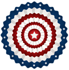 USA Rosette Transparent PNG Clip Art Image