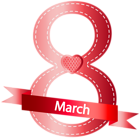 8th March Transparent PNG Clip Art Image