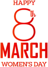 Happy 8 March Transparent Image