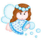 Cute Blue Angel PNG Picture