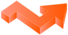 Orange Arrow Right PNG Clip Art Image