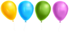 Balloons Transparent PNG Clip Art Image