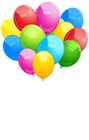 Bunch Balloons PNG Transparent Clip Art Image