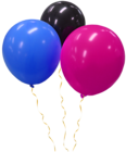 Transparent Three Balloons Clipart