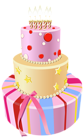 Pink Birthday Cake PNG Clipart Image