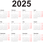 2025 EU Transparent Calendar Black PNG Image