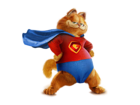 Garfield Superman PNG Free Clipart