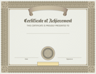 Certificate Template Brown PNG Image