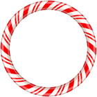 Candy Cane Round Border Frame Transparent Clip Art