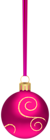 Christmas Ball Hanging Pink PNG Clipart