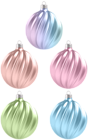 Christmas Ball Set Decor PNG Clipart