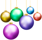 Christmas Balls Transparent Image