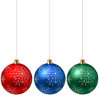 Christmas Hanging Ornaments PNG Clip Art