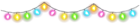 Christmas Lights PNG Transparent Clipart