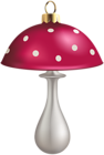 Christmas Mushroom Ornament PNG Clip Art