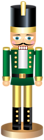 Christmas Nutcracker Green PNG Transparent Clipart