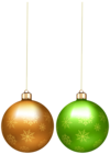 Christmas Ornamet Set Clip Art Image