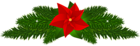 Christmas Poinsettia Decoration PNG Clip Art